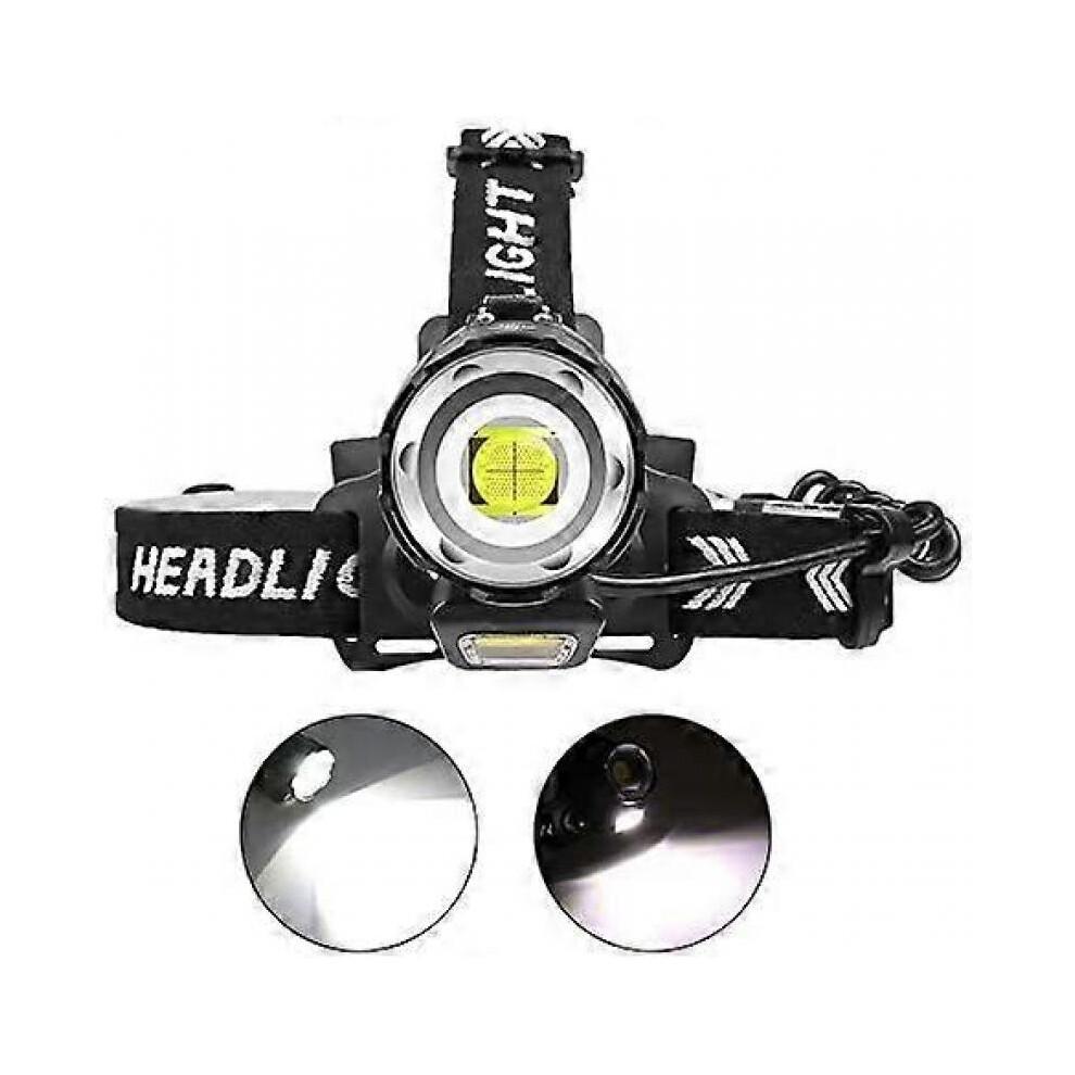 12000 Lumens Rechargeable LED Headlamp, XHP90 Powerful Headlamps High Power Head Torch 4 Modes Zoomable Work Light with Power Indicator
