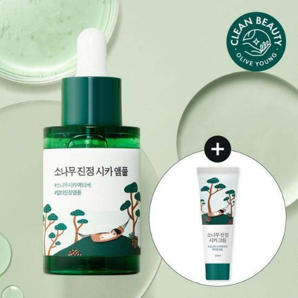 

Round Lab Pine Tree Soothing Cica Ampoule Special Soothing Cream 10мл в подарок