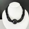 Elegant Layer Imitation Pearls Statement Necklace Large Bead Detailing For Neck Outfits