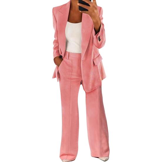 Women's Suit Pants Set Dressy One Pants Business Set Formal Two