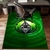 Mönchengladbach Wappen Teppich für Wohnzimmer, Spielzimmer, Büro, Schlafzimmer, Bürobodenmatte Verspieltes Design, Fan Geschenke Weihnachtsdeko