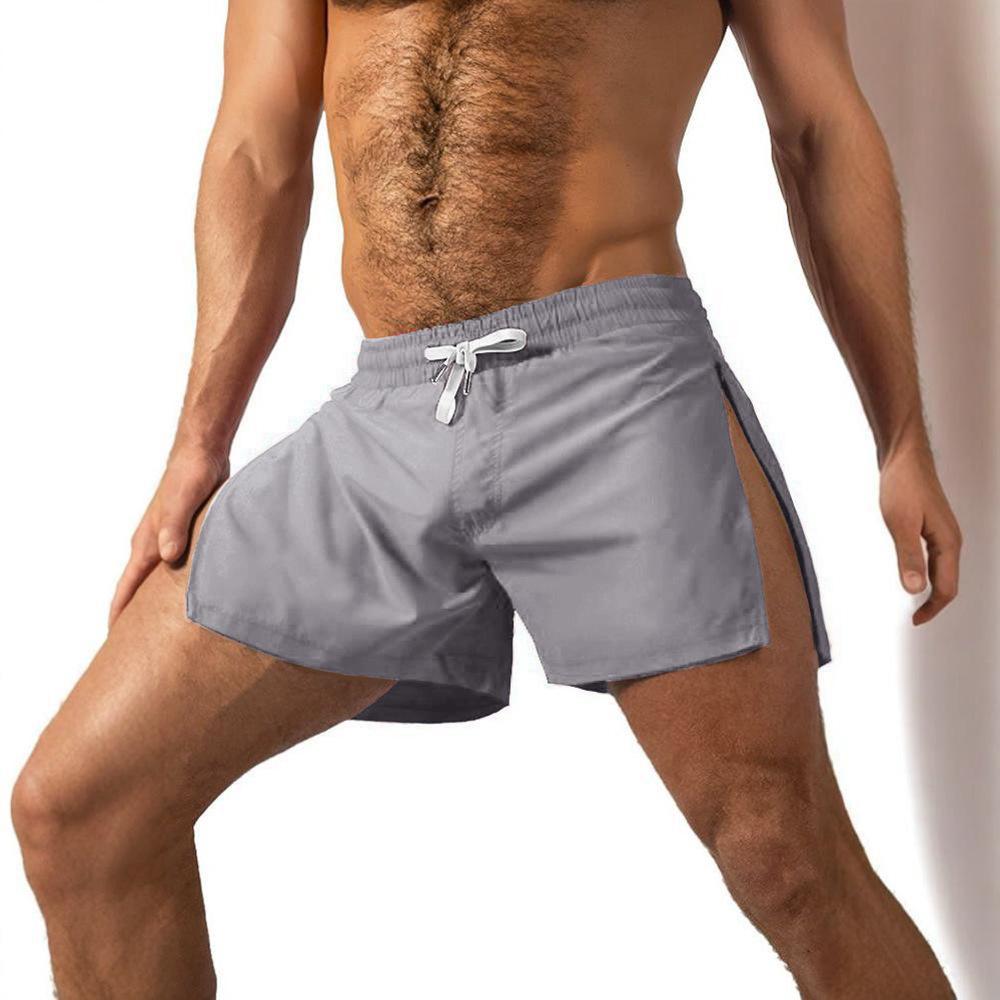 

Men s Ice Silk Quick-Dry Casual Sports Shorts - Summer Fitness Running Pants Small светло-серый