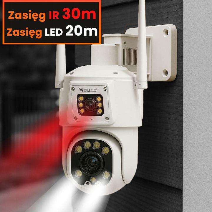 Orllo TZ8 Dual 4MP+4MP 4G SIM LTE Wi-Fi IP Camera
