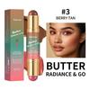 Multipurpose Blush Stick Long Lasting Moisturizing Bronzer-Blush Stick Natural Double-headed Makeup Stick Beauty Makeup