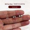 999 Sterling Silver Zircon Diamond Stud Earrings for Women: High-End, Super Shiny Ear Care Ornaments