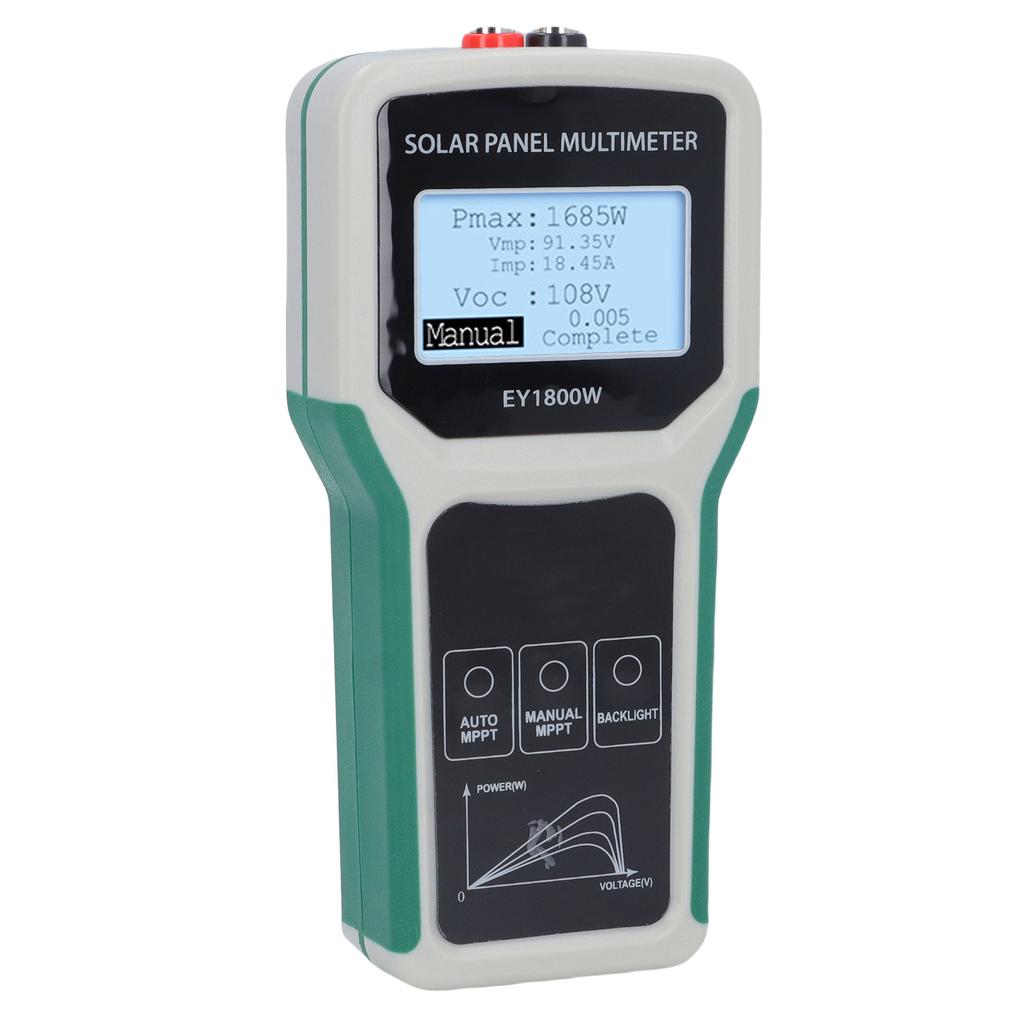 Solar Panel Tester MPPT Photovoltaic Multimeter for PV Data Measurement and Troubleshooting 5 1800W 20 120V 0 60A