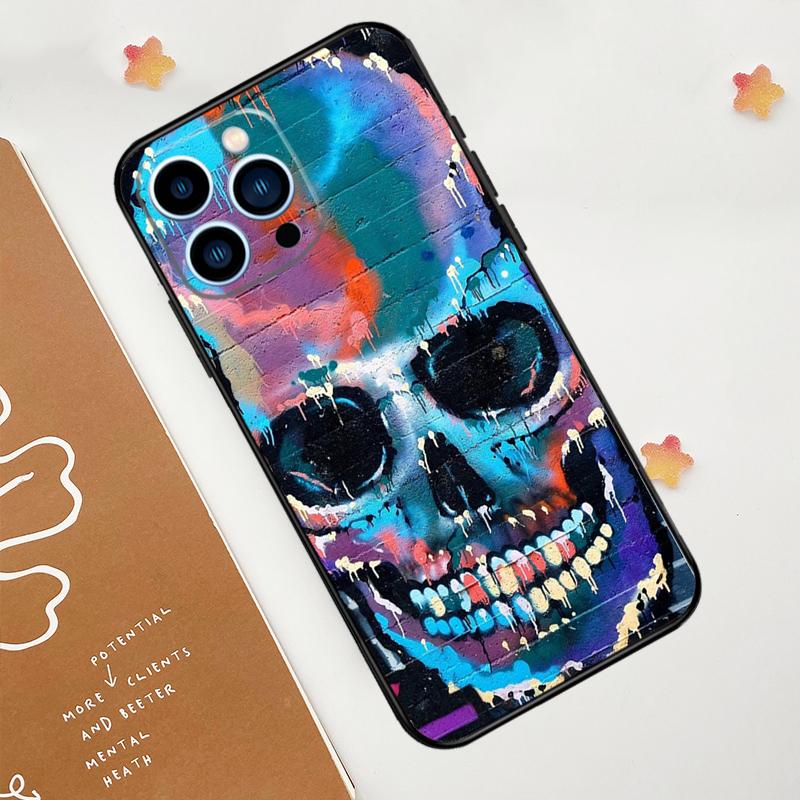 Graffiti Phone Case For iPhone 17 Pro Max 14 11 15 16 Pro Max 13 12 mini 16 Plus 16e 17 Air Funda