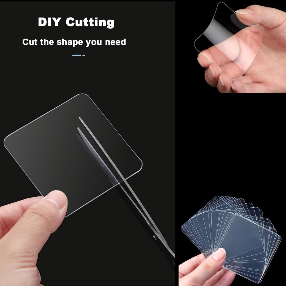 Multifunctional Double Sided Adhesive Tape Transparent Strong Adhesive Waterproof Removable Reusable Nano Adhesive Mounting Tape