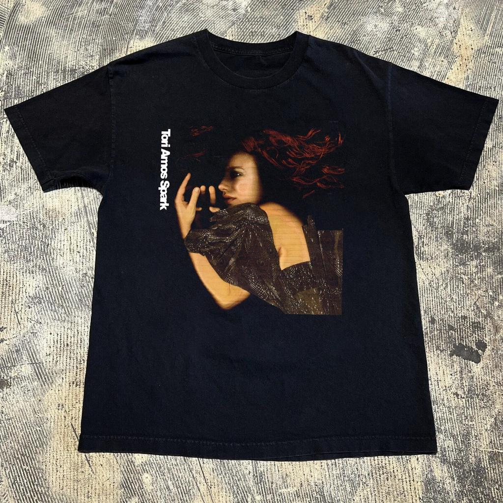 NEW TORI AMOS - Spark Album Short Sleeve Cotton All Size Shirt VC1290