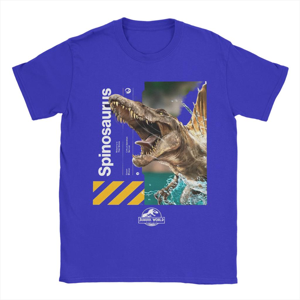 Jurassic Park Dinosaur World T Shirts Men's  Pure Cotton Casual T-Shirts Crew Neck  Tee Shirt Short Sleeve Clothes Classic