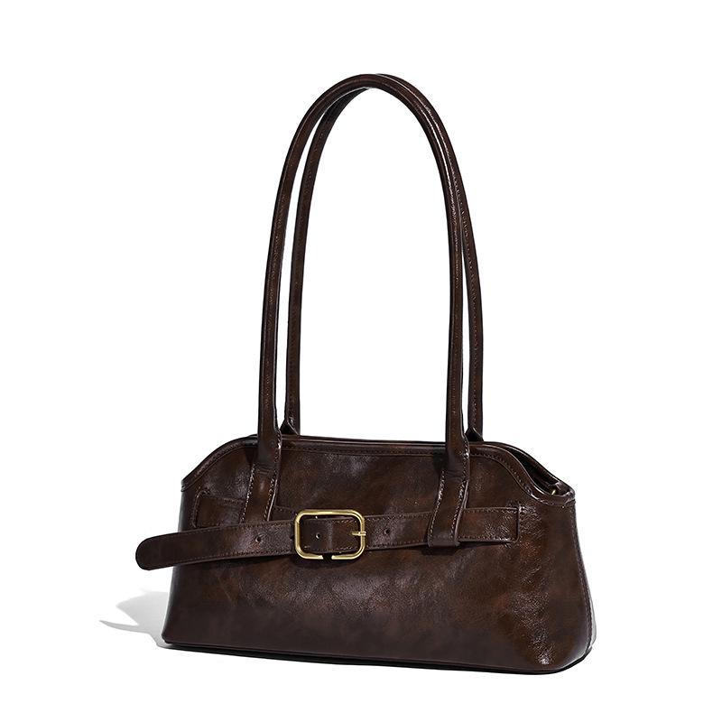 

Women s 2025 Underarm Bag: Trendy Autumn/Winter Shoulder Bag, High-End Retro Handbag for Commute and Versatile Fashion Statements кофейный