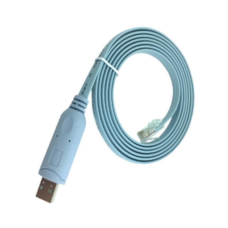 USB to RJ45 Console Cable for H3C Cisco Huawei Switch Extend Wire RS232 Serial Adapter Router Cord USB 8P8C Convert Lan Cable