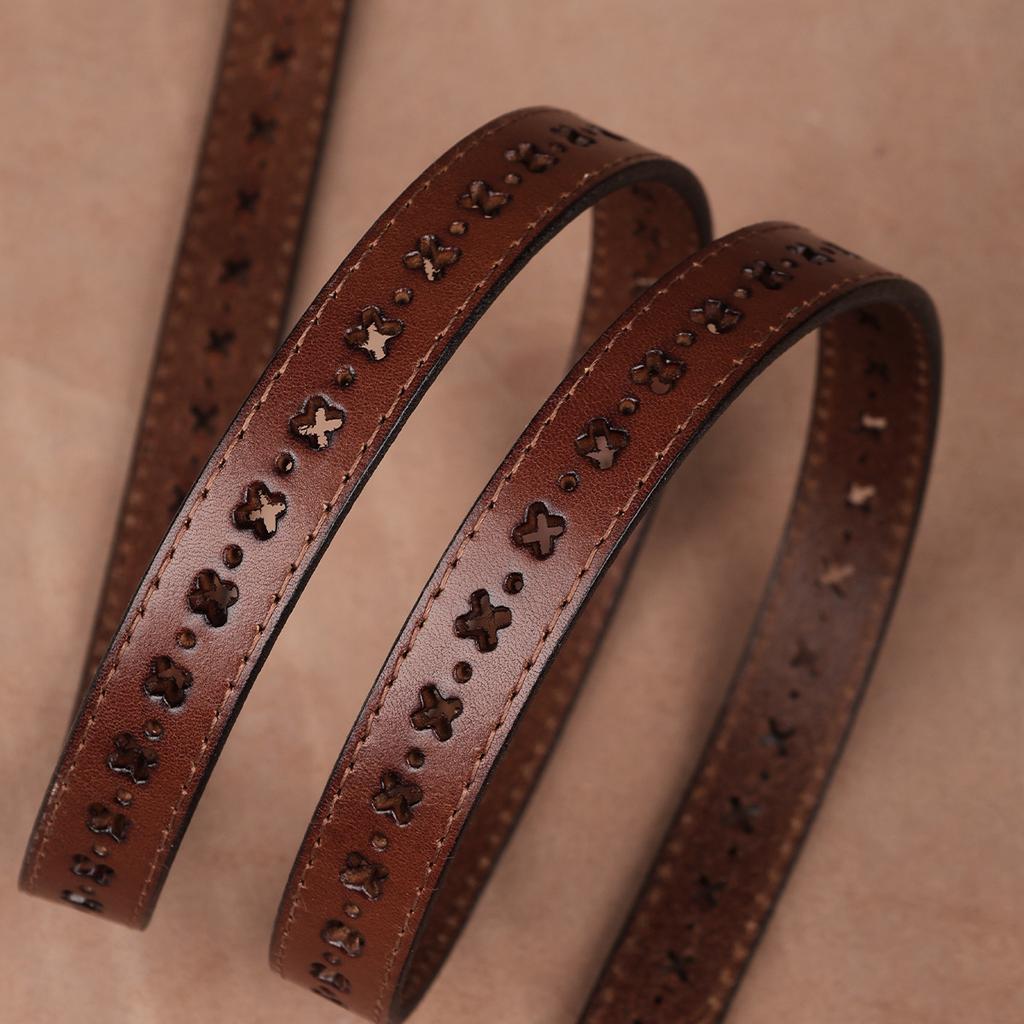 First Layer Cowhide Belt, Genuine Leather, Retro Versatile Tree Paste Leather Pin Buckle, Retro Belt, Young And Middle-Aged Belt Men