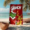 Ultra-Soft Beach Towel with Grinch Theme,Ideal for Pool - Camping, Diving - Perfect Travel Essential, Vibrant Beach Towel.