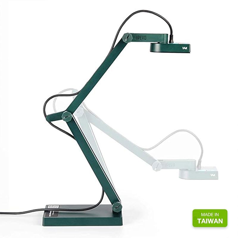 IPEVO Document Camera V4K, 72° Field of View, 8MP, 4K (UHD), USB Connection, Omnidirectional Microphone, Basic Model