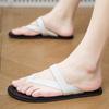 Fashion High Quality Summer Men Outdoo Walking Slippers Casual Leather Breathable Flip Flops Minimalist Beach Sandal Holiday Comfy Flats