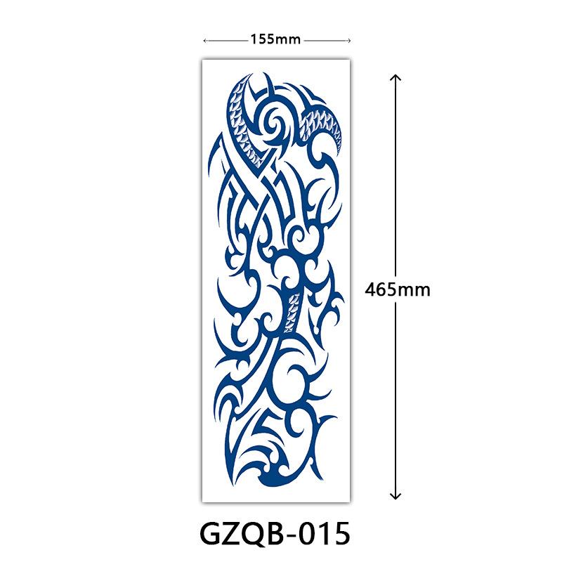 Herbal Tattoo Stickers, Semi-Permanent Tattoo Stickers, Herbal Juice Full Arm Tattoo Stickers