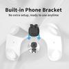 U-Shaped Nail Art Hand Rest with Phone Holder - Comfortable PU Leather Pillow, Simple Style.