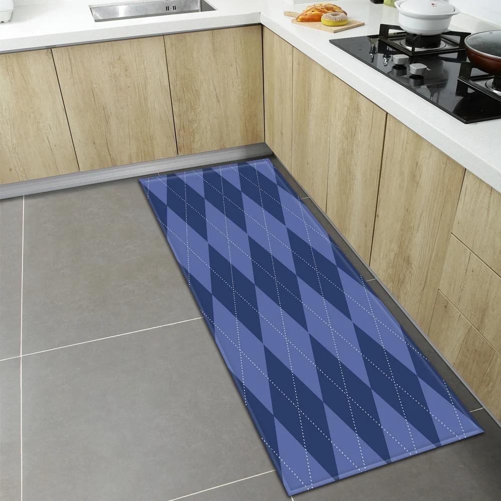 Geometric Print Home Kitchen Floor Mats Door Front Decoration Floor Mats