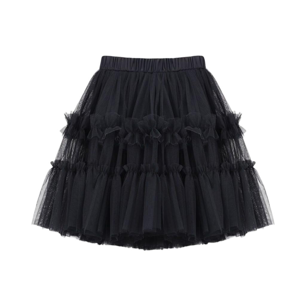Summer Kids And Girl's Mesh Half Body Skirt