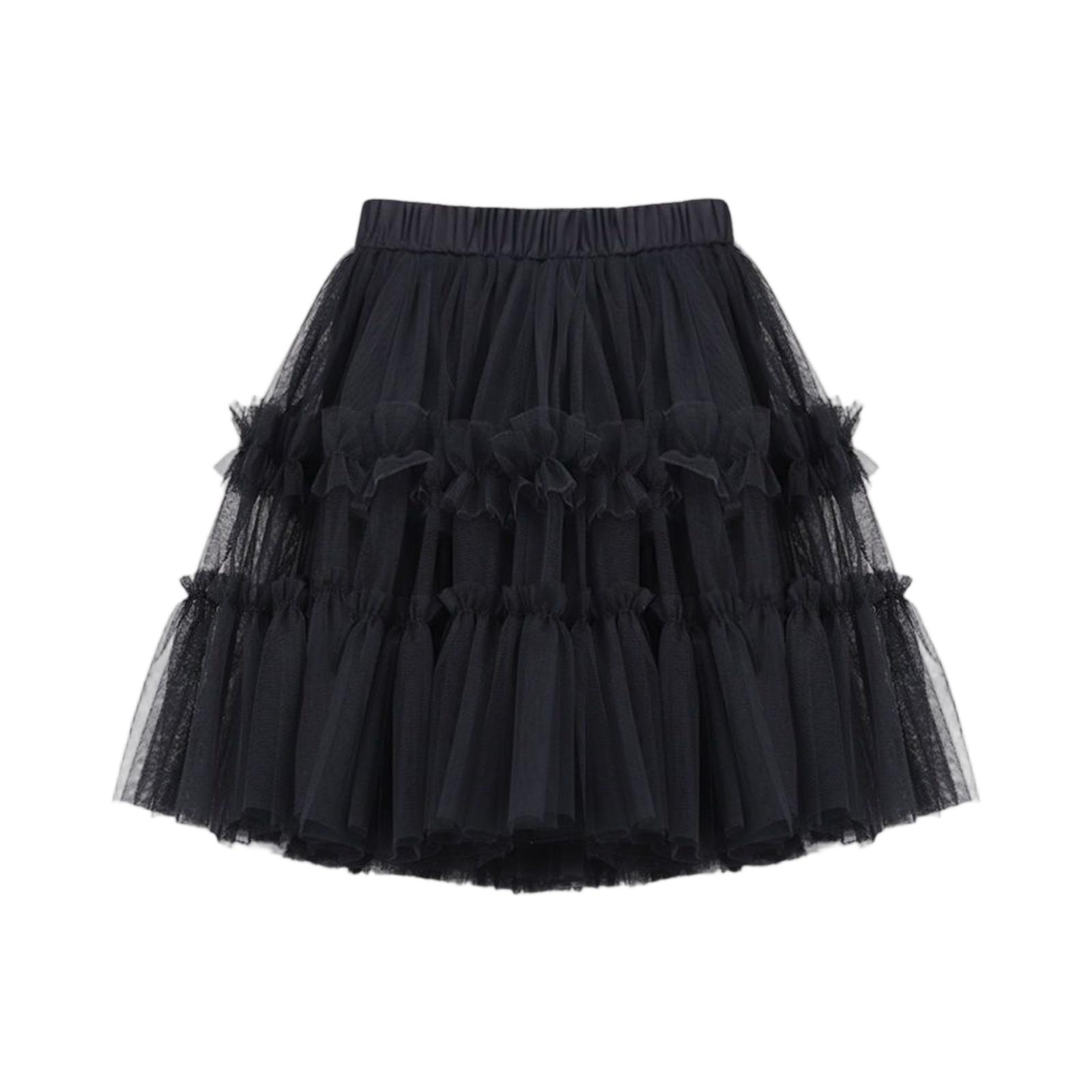 

Summer Kids And Girl s Mesh Half Body Skirt 110 чорний