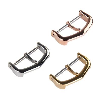 12mm 14mm 16mm 18mm 316L Rostfritt Stål Klockspänne För Cartier Klocka Ersättningsspänne Guld Silver Rosé
