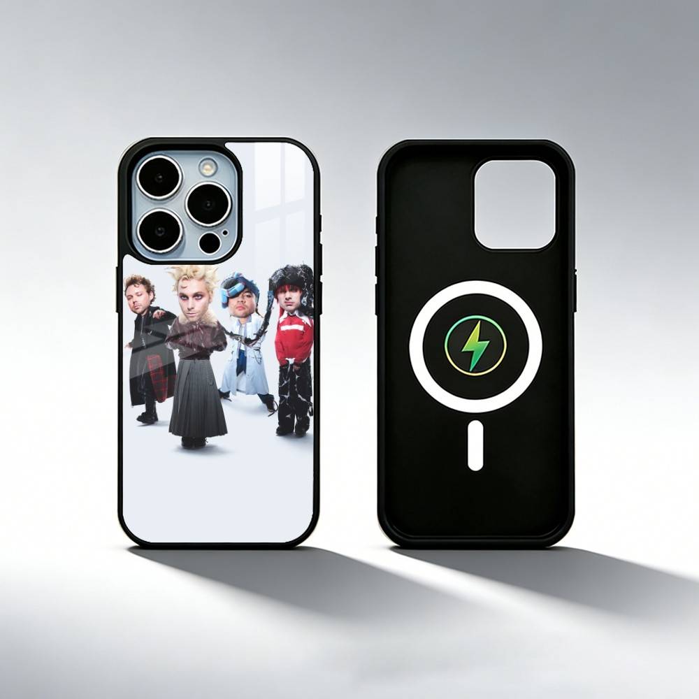 5 Seconds of Summer-5SOS Phone Case For iPhone17,16,15,14,13,12,11 Plus,Pro Max Magnetic For Magsafe Wireless Charging