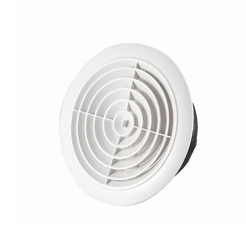 ABS-Rundjalousie mit Netzabdeckung für Frischluft- und Abluftkanalsysteme