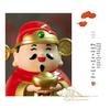 Cartoon God of Wealth Solar-Powered Desktop Ornament - New Year Gift
