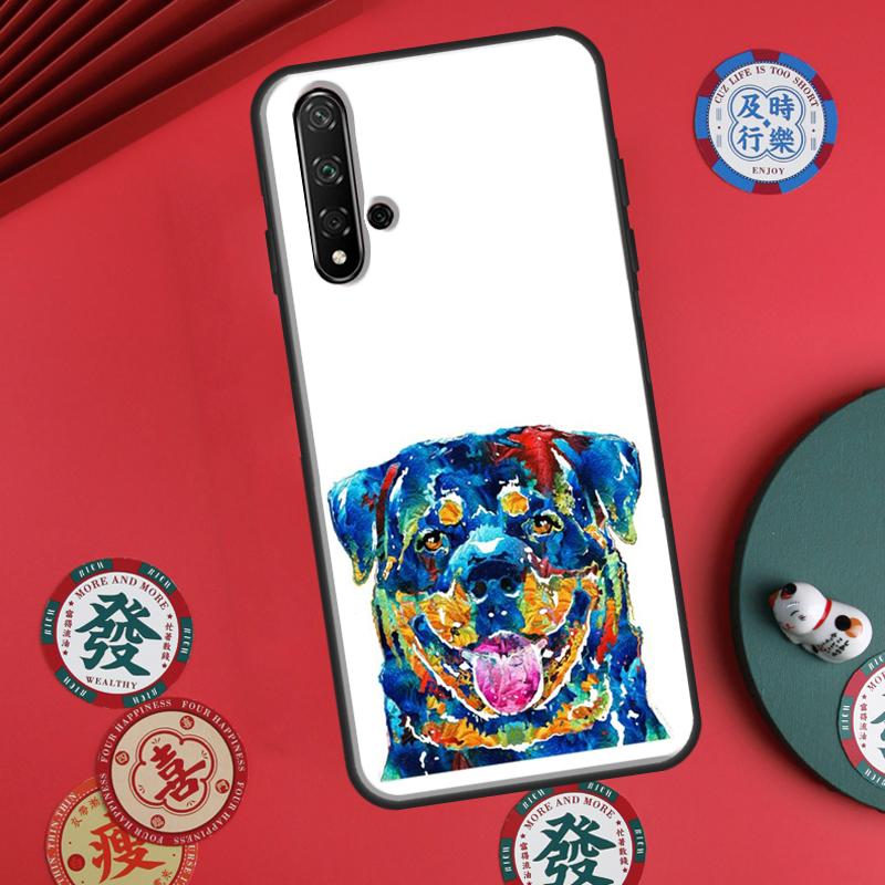 

Cartoon Rottweiler Dog For Huawei P60 Pro P30 P40 Lite Nova Y61 Y91 Y90 Y70 Y60 Y72 12s 12i 11i 7i 8i 9 10 SE Case Huawei Nova Y60