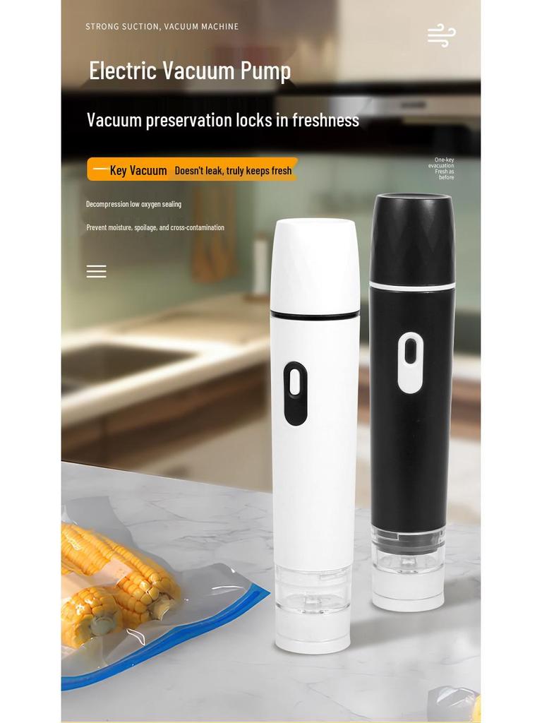 Mini Handheld Electric Vacuum Sealer with USB Food Storage Bags