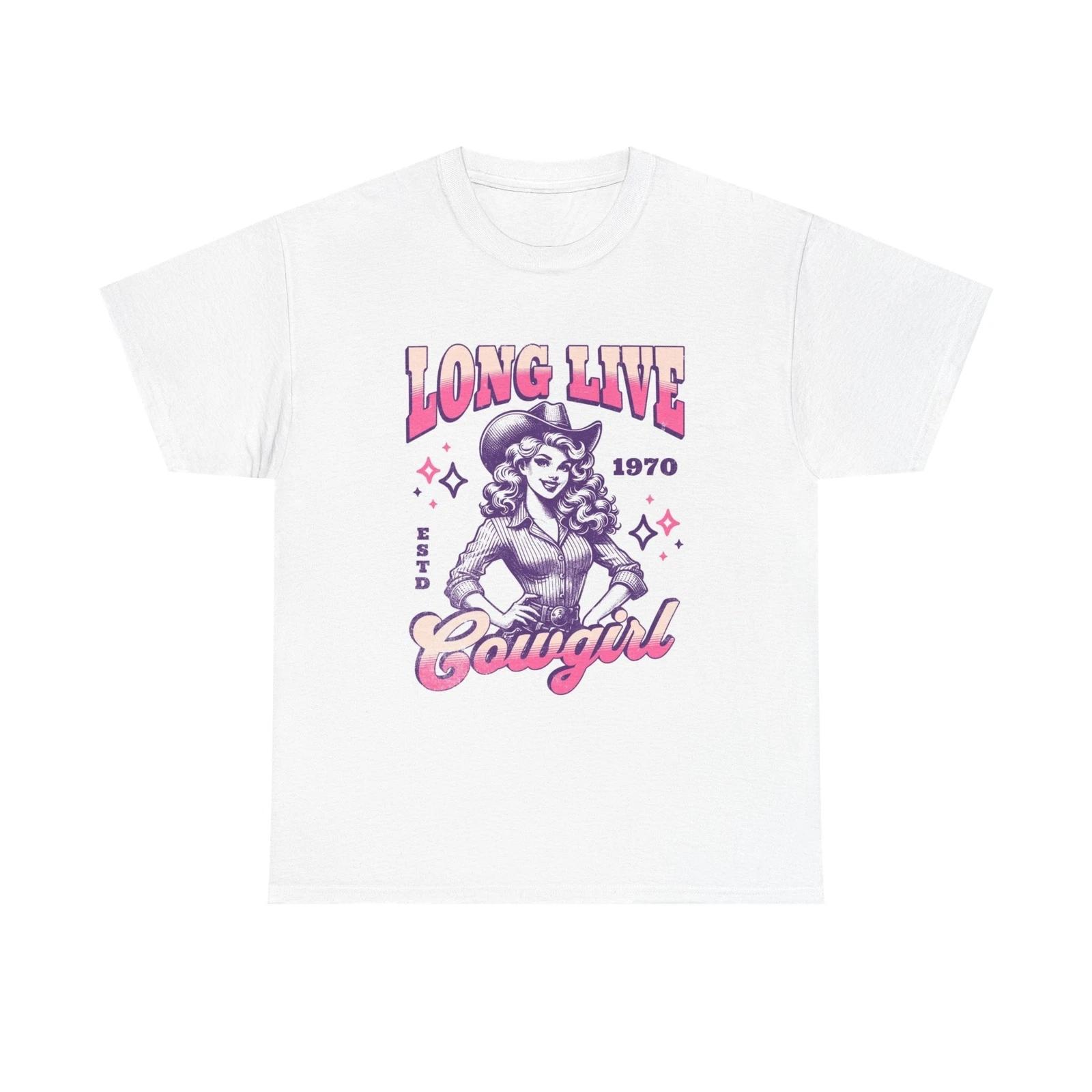 Men s and Women s T-shirts Long Live Cowgirls Graphic L