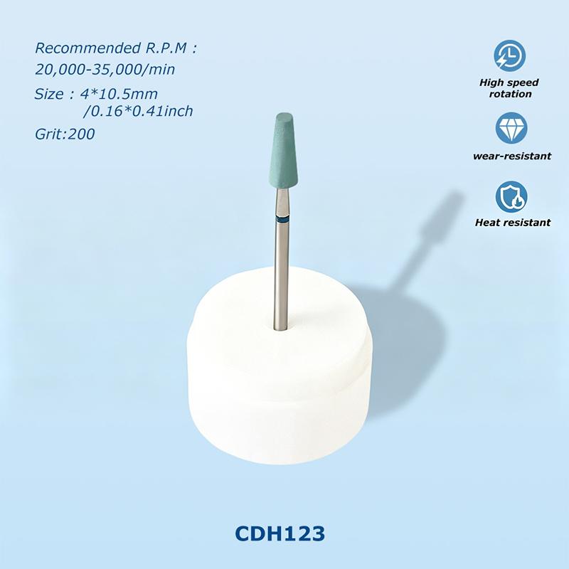 1PCS High Quality Diamond Green Ceramic Diamond Polishing Stone Grinder, 2.35mm Shank Coarse Grit Polishing Head For Finshing