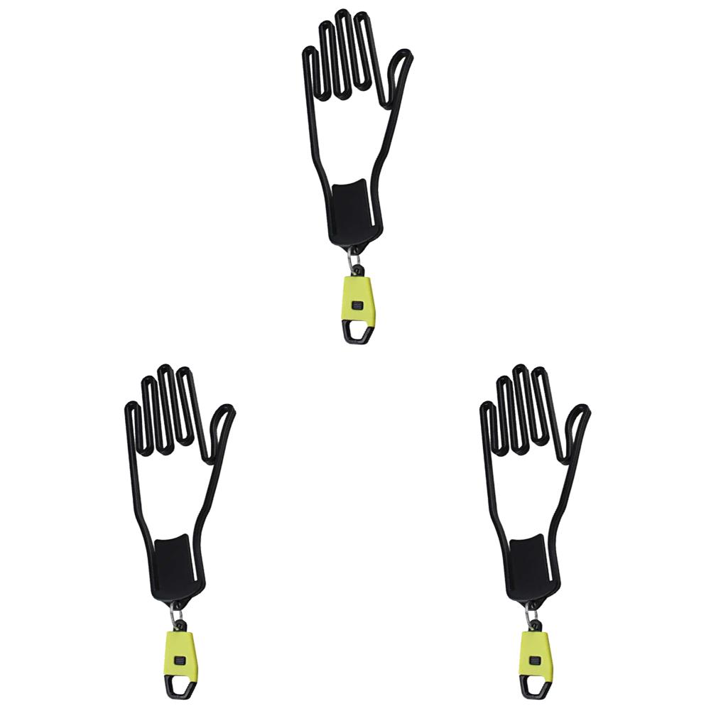 1-3PCS Portable Plastic Gloves Hanger Golf Gloves Supports with Key Chain Gloves Display Stand Gloves Stretcher Stand
