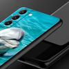 Ocean Animal Dolphin Phone Case For Samsung Galaxy S26 Ultra S25 Plus S24 FE S23 S22 5G S21 S20 Cover Black Soft