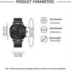 1pc/4pcs/set Fashion Men's Calendar Quartz Watch Business Man Wrist Watch & Bracelets Set, Father's Day Gifts