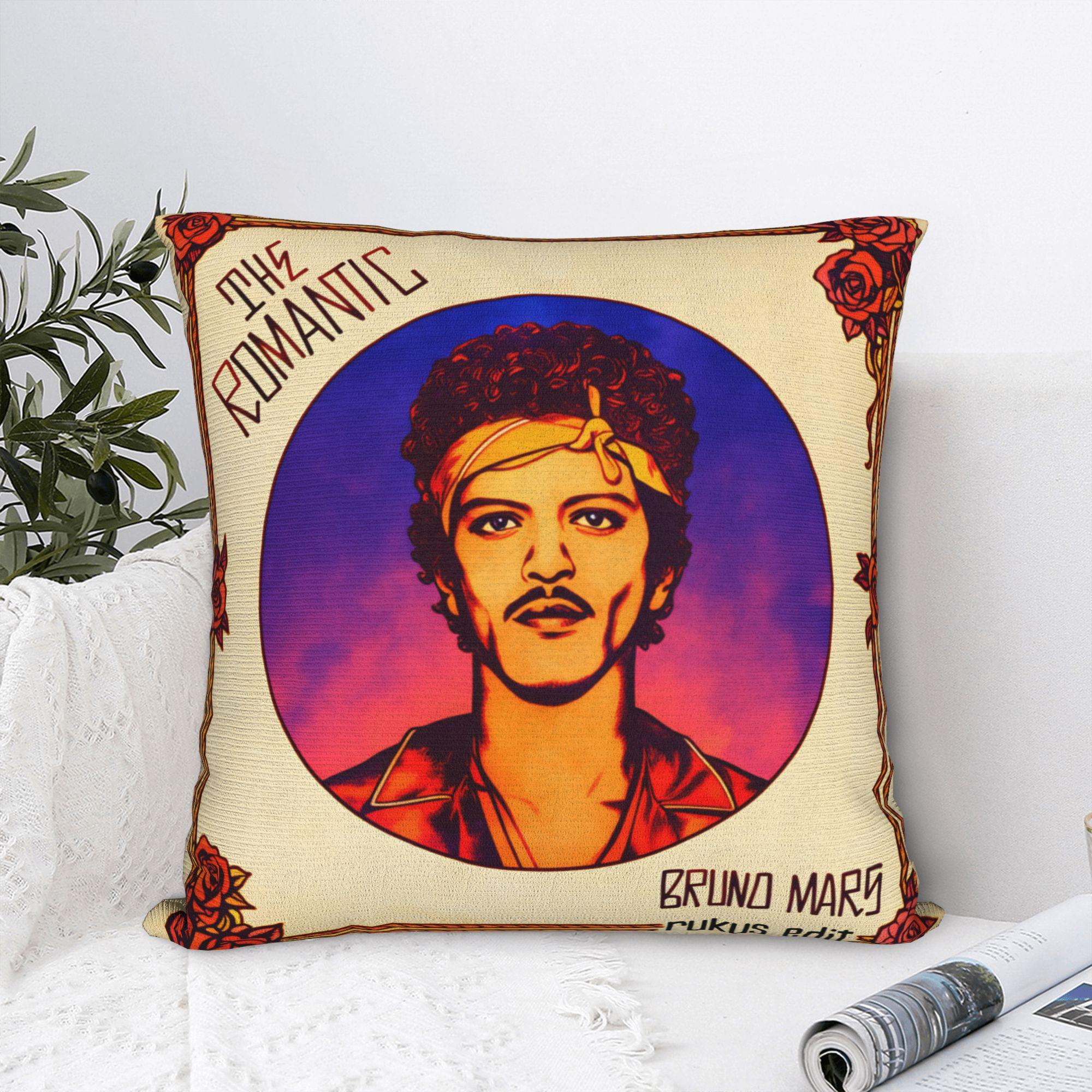 Fine Glasses Unisex Bruno Mars The Romantic Pillow Cover Soft Cushion Cover Cute Funny Pillow Case For Sofa Couch Bed Living Room