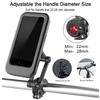 EONLINE 360 Adjustable Waterproof Bicycle Phone Holder Universal Bike Motorcycle Handlebar Cell Phone Support Mount Bicycle