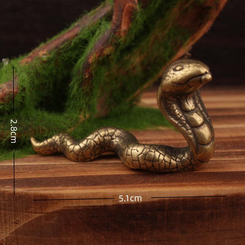 Messing Tierkreiszeichen Mini Ornamente Set – Chinesisches Retro Handwerk, Kleine Bronze Ware.