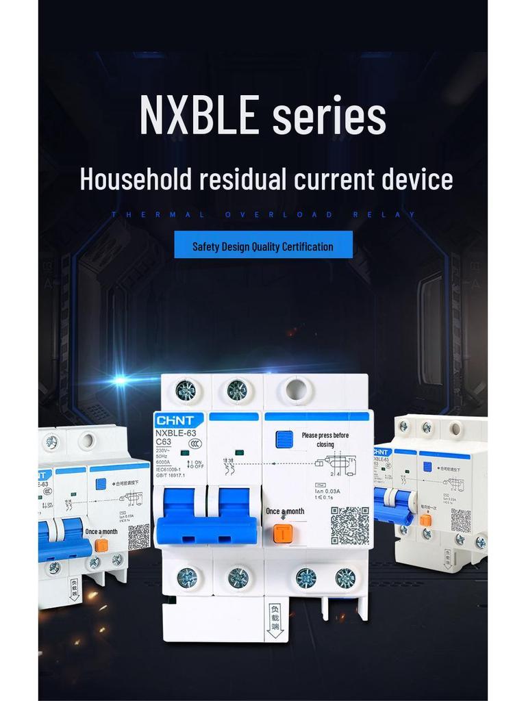 Chint NXBLE-32 40A 1P+N Residual Current Circuit Breaker