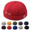 Retro Cotton Brimless Hip Hop Hats Fashion Men Docker Cap Skullcap Multipurpos Portable Solid Color Adjustable Soft Top Hats