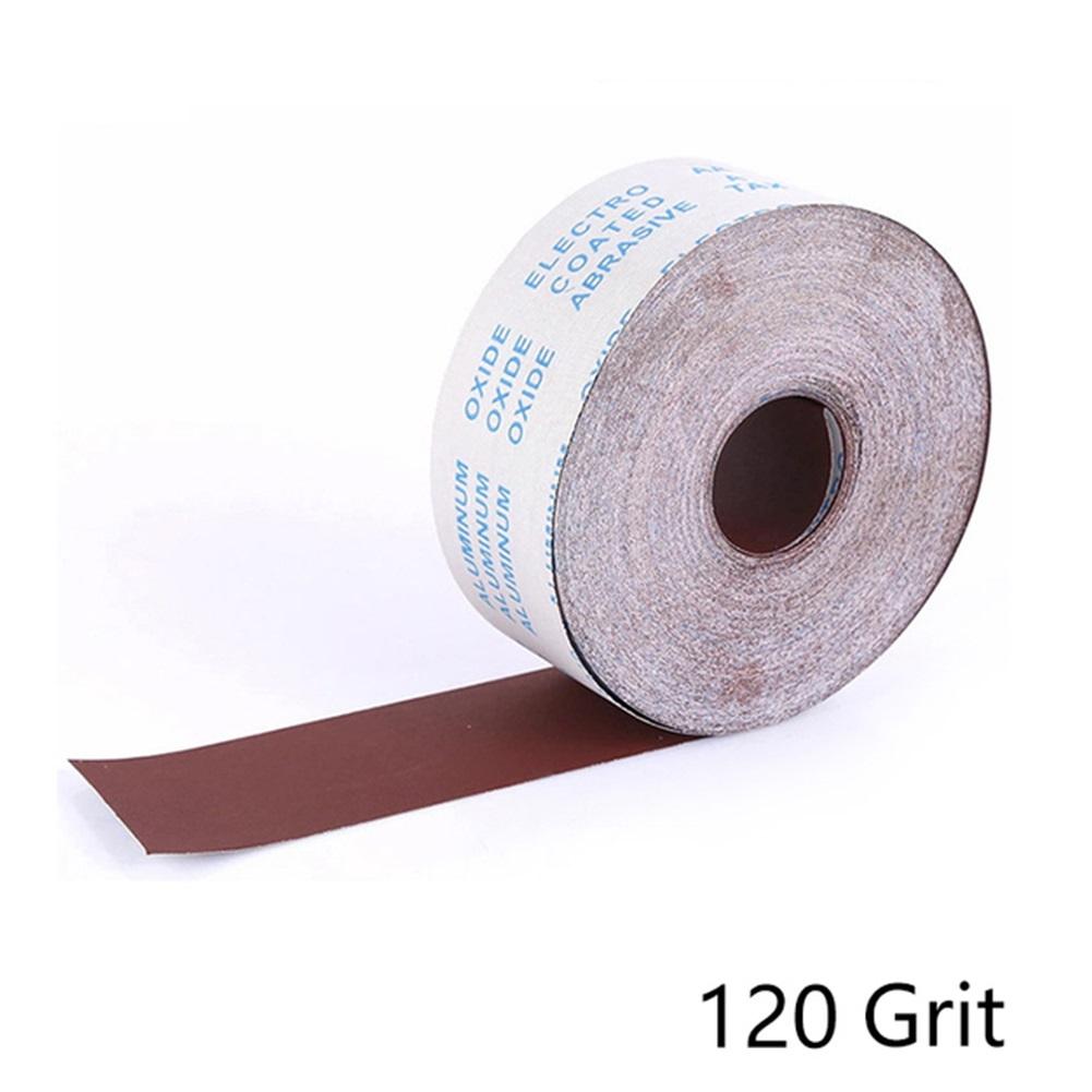 1 Roll 5M Abrasive Cloth Emery Cloth Roll Polishing Sandpaper For Grinding Tools 80/120/180/240/320/600 Grits