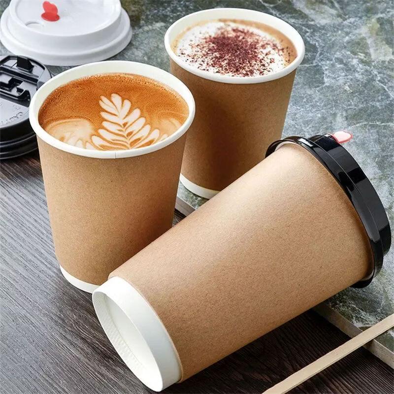 Jingzeyou Disposable Double-Layer Kraft Paper Cups