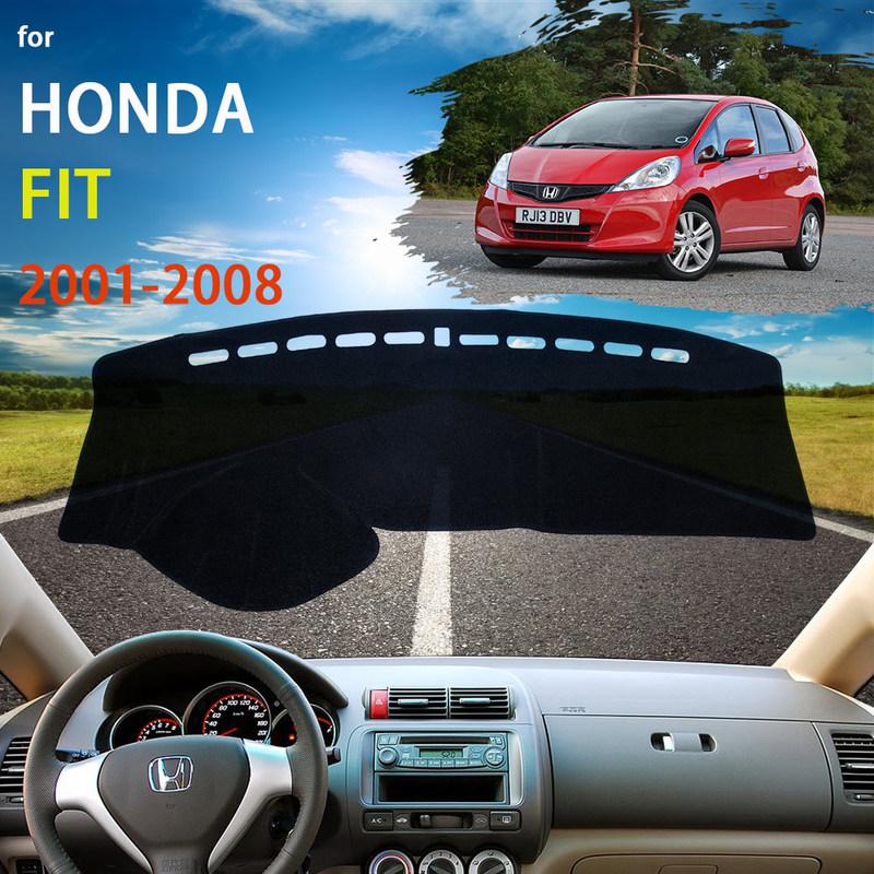 Dashboard Cover Mat Carpet For Honda Fit Jazz GD1 GD3 GD5 2001 2002 2003 2004 2005 2006 2007 2008 Dash Board Protector Sun Shade