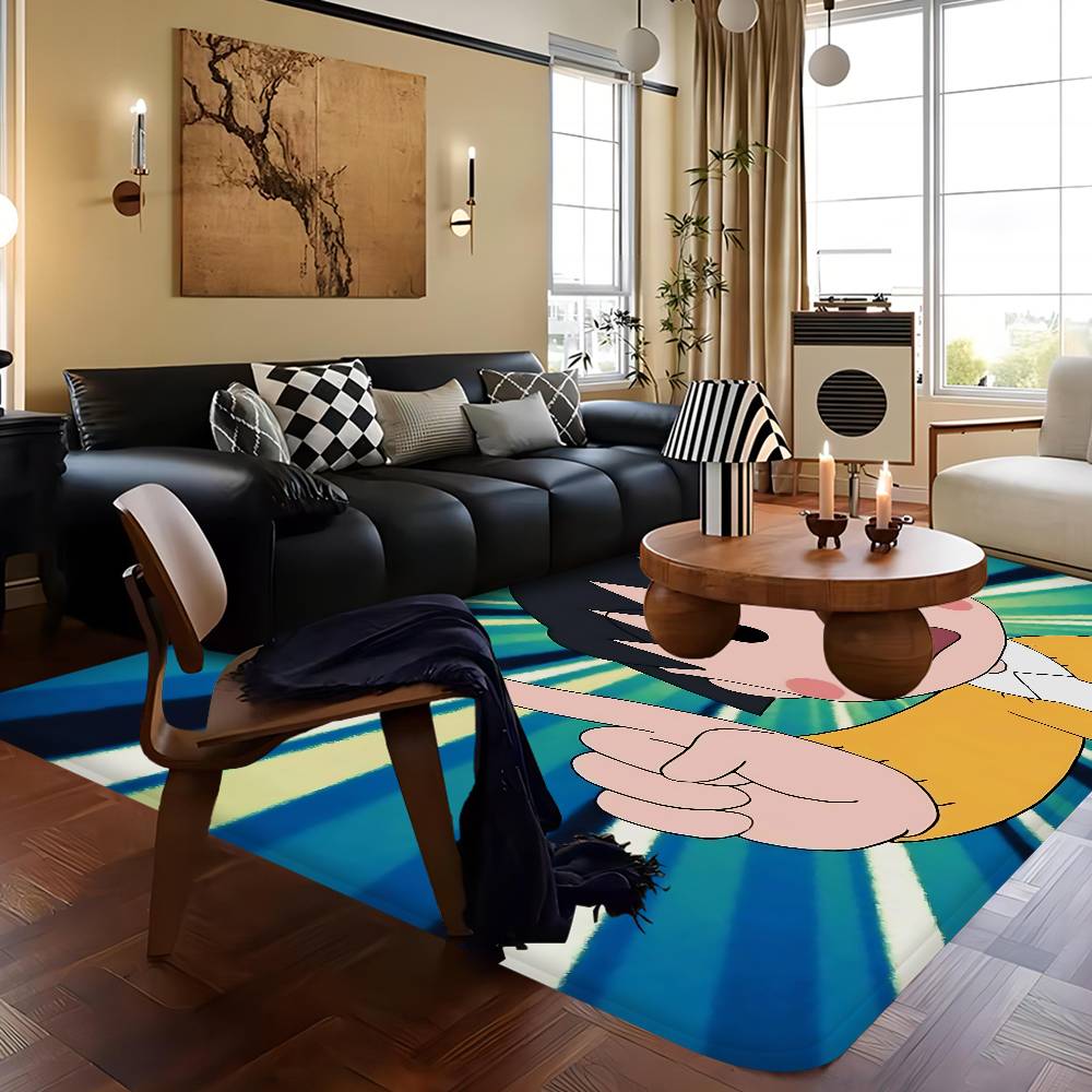 Catoon Chibi Maruko Chan Room Mats Retro Multiple Choice Living Room Kitchen Rug Non-Slip Welcome Rug