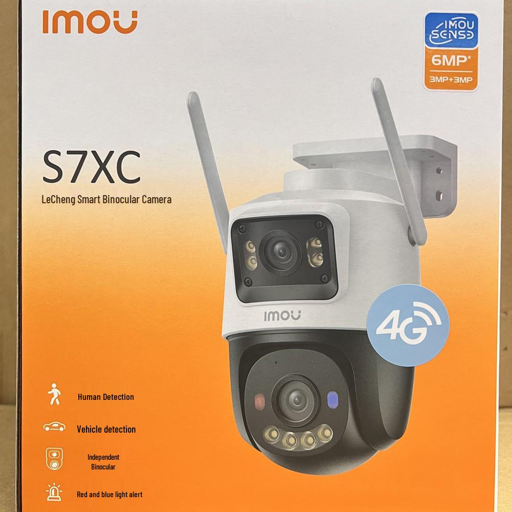 

LeCheng S7XC 4G Outdoor Panoramic Dome Camera, 6MP, Full Color, 300°+300° Monitoring, Remote Access
