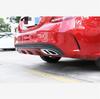 For Mercedes Benz A/B/GLE/GLC/E Class Car Rear Exhaust Tail Pipe Cover Trim Accessories Stainless Steel