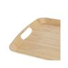 Plateau - Fibre de bambou - 38,5 x 25,5 cm - Rectangulaire - Beige