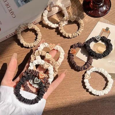 2023 Korean Heart Hair Tie: Stylish, High-Elasticity, Durable, Gentle On Hair