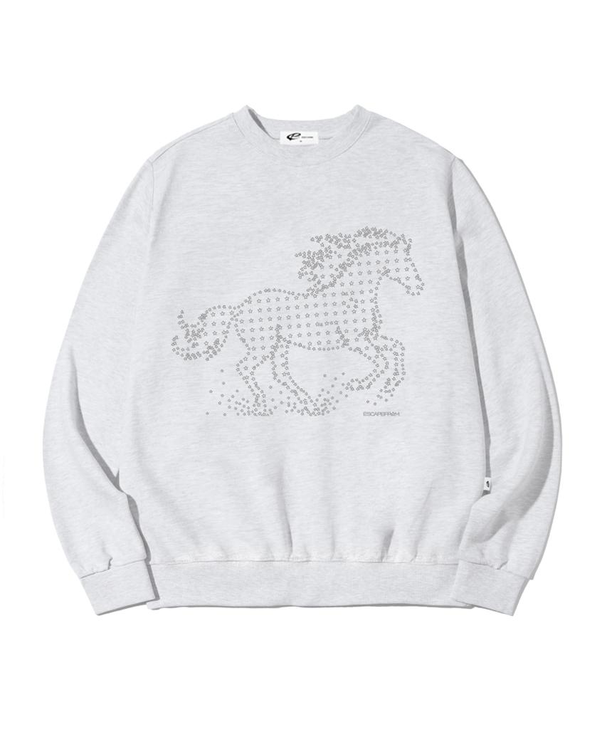 ESCAPEFROM Star Horse Print Sweatshirt [3 Colors]